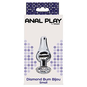 Dop Anal Diamond Bijou Small Argintiu Thumb 4