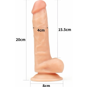 Dildo 20cm The Ultra Soft Dude Thumb 5