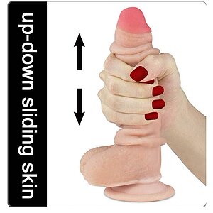 Sliding Skin Cu Ventuză 17cm Thumb 3