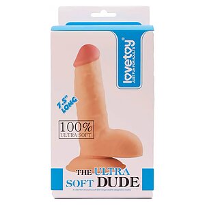 Dildo cu Ventuză Ultra Soft Dude 19cm Thumb 3