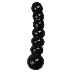 Dildo din Sticlă Glass Romance Negru