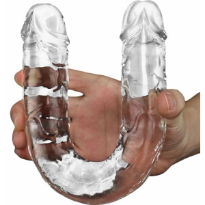 Dildo Dublu 30cm Flawless Transparent Thumb 3