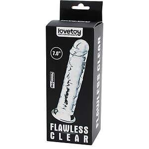 Dildo Flawless Clear 17.8cm Transparent Thumb 1