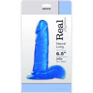 Dildo Jelly Real Rapture 16.5cm Albastru Thumb 3