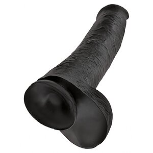 Dildo King Penis 38.1cm Negru Thumb 2