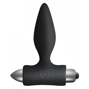 Dop Anal Vibrator Rocks-Off Petite – 7 Funcții, Discret Negru