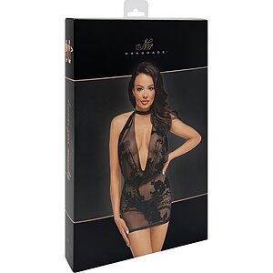 Rochie Erotică Noir Handmade Negru M Thumb 5