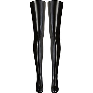 Dresuri LateX Celeste Negru 2XL Thumb 3