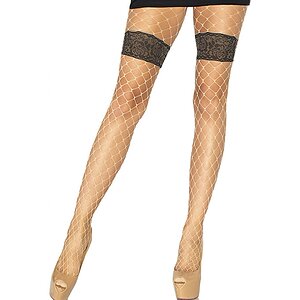 Dresuri Leg Avenue Diamond Net Bej