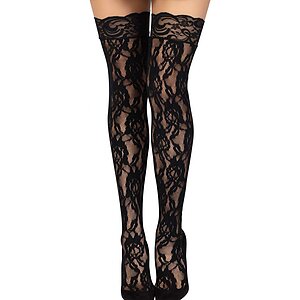 Dresuri Leg Avenue Rose Lace Negru