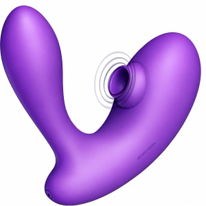 DuoVibe I Vibrator Air Punctul G Mov 9+9 Moduri, Reîncărcabil