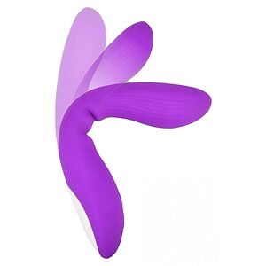 Vibrator Punctul G FLUX Silicone Bendable Mov Thumb 1