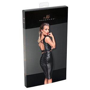 Fustă Lungă Noir Handmade F152 Negru L Thumb 2