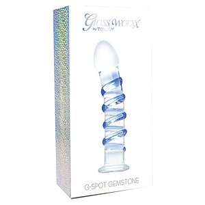 Dildo Glass Worxx Punct G Gemstone Transparent Thumb 1
