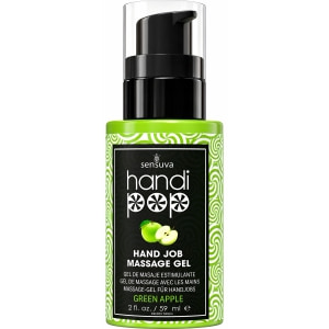 Gel Comestibil Masaj Sensuva HandiPop Măr Verde