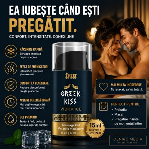 Gel Greek Kiss Relaxare Anală Efect Vibrație și Răcire 15ml Thumb 5