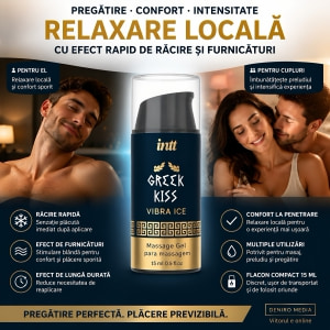 Gel Greek Kiss Relaxare Anală Efect Vibrație și Răcire 15ml Thumb 2