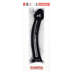 Dildo Just Fun Glass Romance Negru Thumb 1