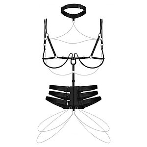 Harness Obsessive Premisis Negru S-L Thumb 3