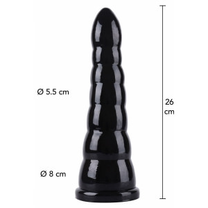 Hidden Desire Anal Cone XL 26 cm Negru – Plug XXL Thumb 3