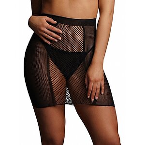 Fustă Le Desir High-Waist Fishnet Negru