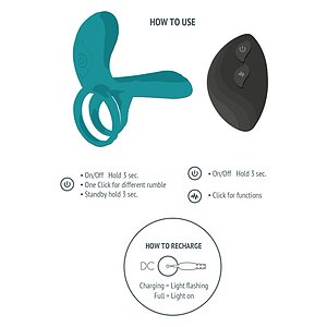 Inel Couples Vibrator Verde Thumb 6