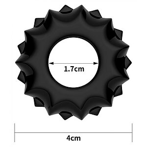 Inel Erecție Power Plus 1 Negru Thumb 3