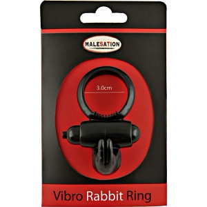Inel Penis Malesation Vibro-Rabbit-Ring Negru Thumb 1
