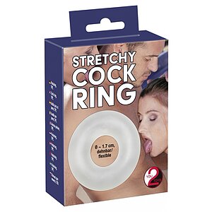 Inel Pentru Penis Stretchy Alb Thumb 2