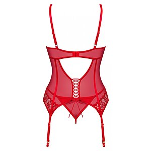 Corset Obsessive Ingridia Roșu XS-S Thumb 3