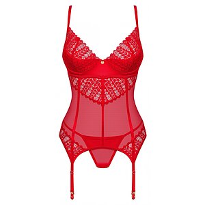 Corset Obsessive Ingridia Roșu XS-S Thumb 2