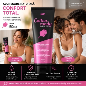 Intt Cotton Candy — Lubrifiant Aromă Vată De Zahăr 100 ml Thumb 3