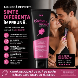 Intt Cotton Candy — Lubrifiant Aromă Vată De Zahăr 100 ml Thumb 2