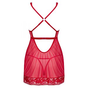 Babydoll Obsessive Lacelove Roșu XL-2XL Thumb 3