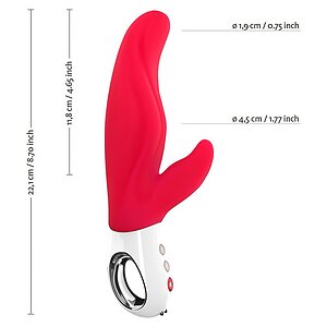 Vibrator Lady Bi India Roșu Thumb 2