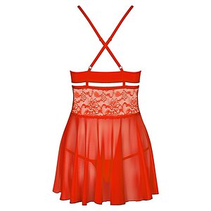 Lenjerie Babydoll Obsessive 838-BAB Roșu 2XL Thumb 3