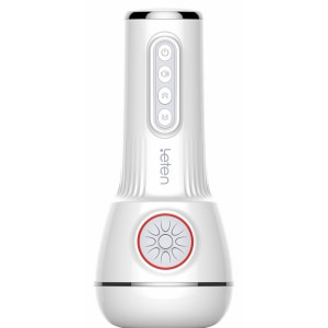 Leten SM340 Masturbator Reîncărcabil cu Sucţiune Și Vibraţie Alb Thumb 2