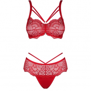 Set Obsessive Loventy Roșu L-XL Thumb 2