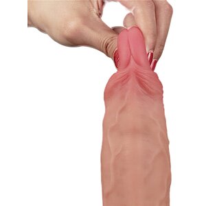 Lovetoy 24.5cm Sliding Skin – Dong Realist cu Testicule Thumb 6