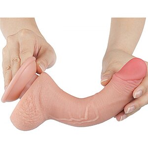 LoveToy Dildo Sliding-Skin 19.5 cm, Ø 3.5 cm - Realist Thumb 9
