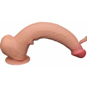 Lovetoy Dual-Layer 34 cm – TPE Realist cu Ventuză Thumb 1