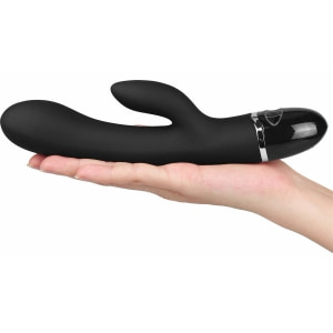 Lovetoy O-Sensual Clit Duo Climax, Vibrator 21 cm Negru Thumb 2