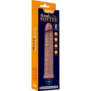 Lovetoy Real Softee – Vibrator Realist 24,5 cm, 10 Moduri Maro Thumb 2