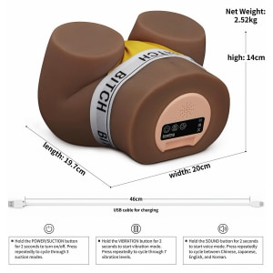 LoveToy Sensation Pulse — 3 Viteze, 7 Vibrații, Negru 19.7 cm Thumb 3