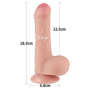 LoveToy Sliding Skin 18.3cm — Realist, Ventuză Detașabilă Thumb 6