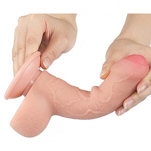 LoveToy Sliding Skin 18.3cm — Realist, Ventuză Detașabilă Thumb 1
