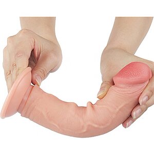 LoveToy Sliding Skin 20 cm — Dildo Realist cu Ventuză Thumb 4