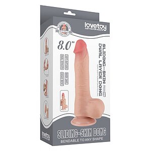 LoveToy Sliding Skin Dildo 20 cm Realist Thumb 5