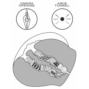 Lovetoy Streetgirls 13 Masturbator TPE Ultra Moale Maro Thumb 3