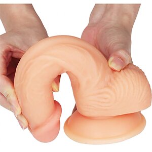 Lovetoy Ultra Soft Dude Dildo Realist 20 cm cu Ventuză Thumb 4